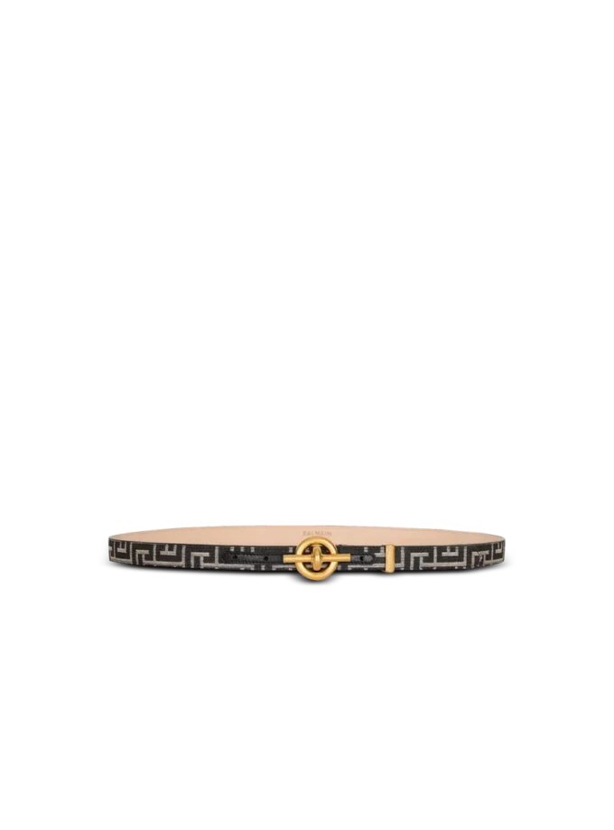 Monogram jacquard T-Bar bälte