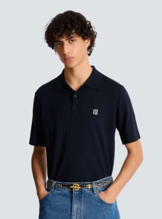 Monogram jacquard T-Bar bälte