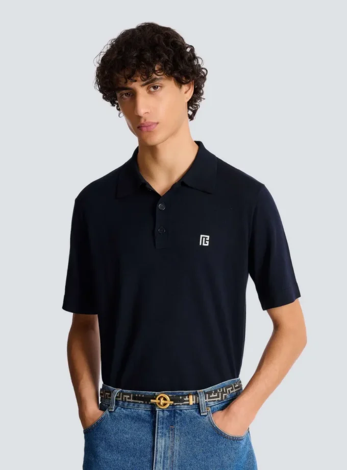 Monogram jacquard T-Bar bälte