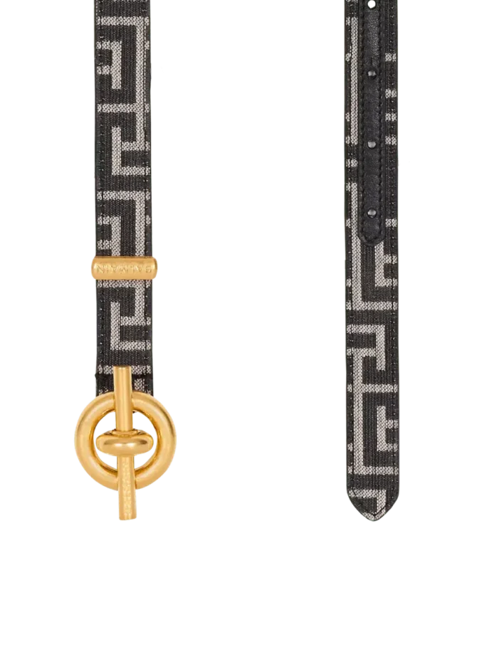 Monogram jacquard T-Bar bälte