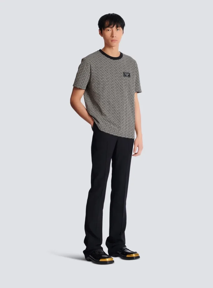 Monogram-jacquard-T-shirt Monogram-jacquard-T-shirt