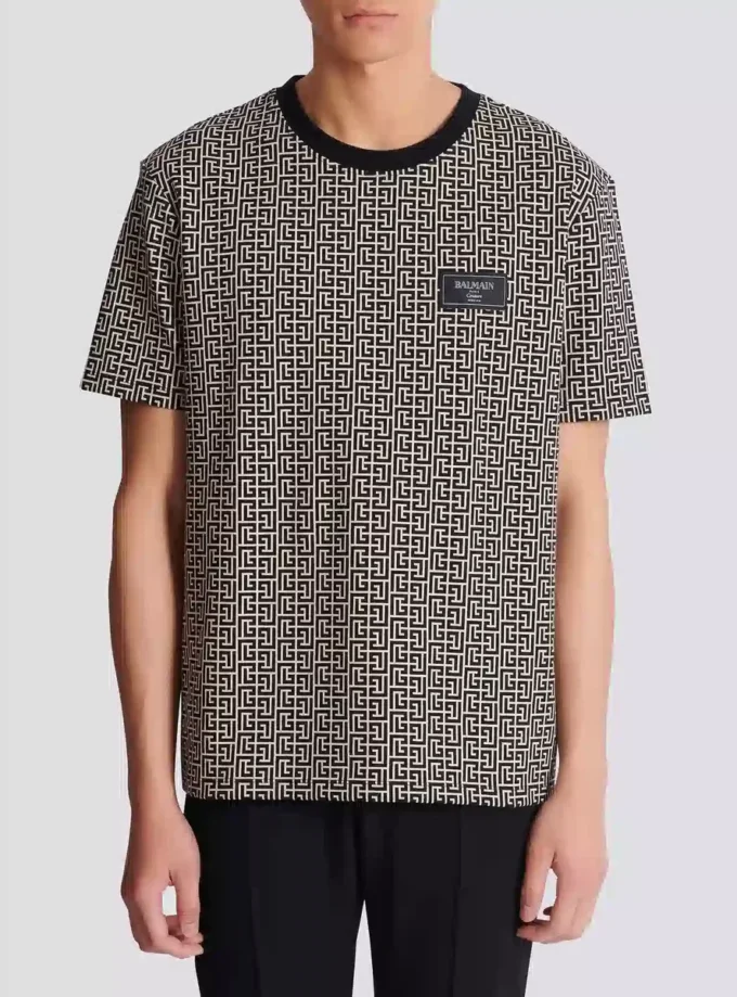 Monogram-jacquard-T-shirt Monogram-jacquard-T-shirt