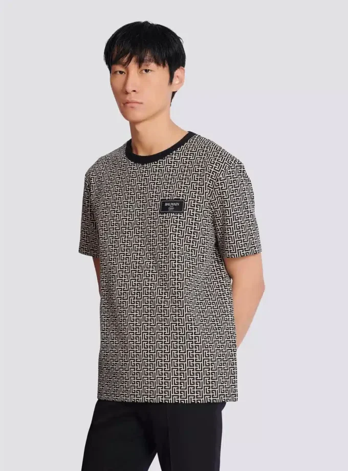 Monogram-jacquard-T-shirt Monogram-jacquard-T-shirt