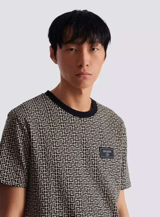 Monogram-jacquard-T-shirt Monogram-jacquard-T-shirt