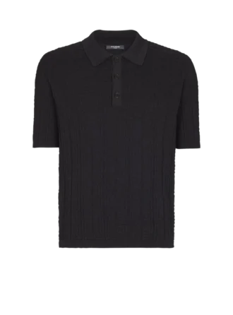 Monogramstickad polotröja