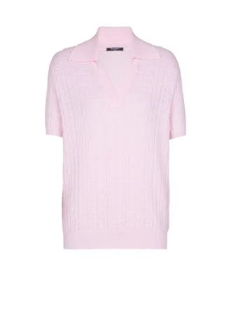 Monogramstickad polotröja