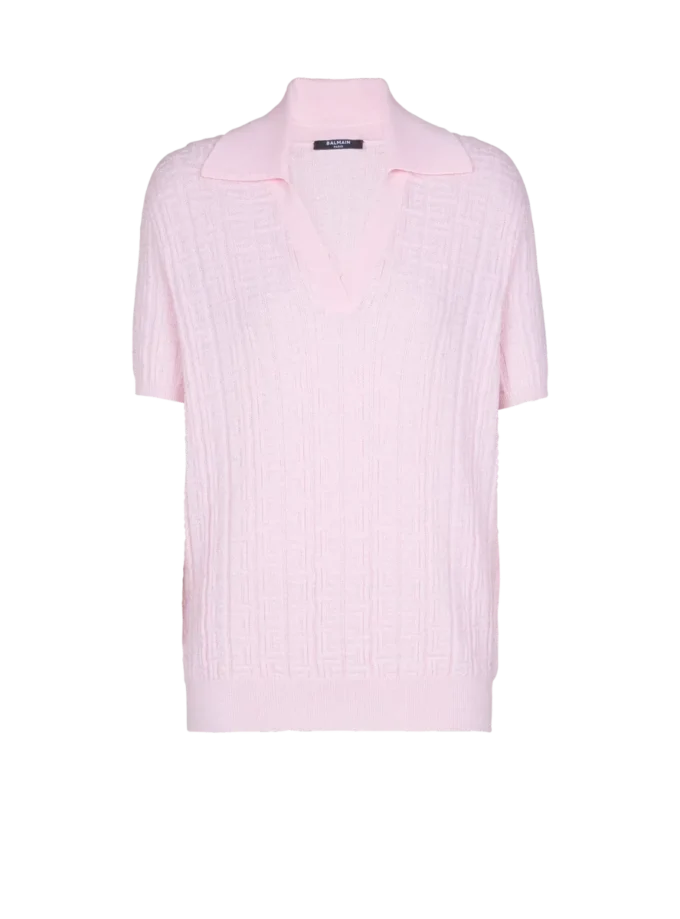 Monogramstickad polotröja
