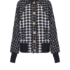 Oversized bomberjacka i blandad tweed