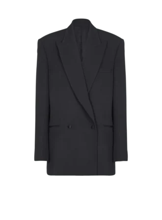 Oversized jacka i grain de poudre