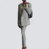 Oversized jacka i Prince of Wales-jacquard Oversized jacka i Prince of Wales-jacquard