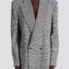 Oversized jacka i Prince of Wales-jacquard Oversized jacka i Prince of Wales-jacquard