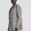 Oversized jacka i Prince of Wales-jacquard Oversized jacka i Prince of Wales-jacquard
