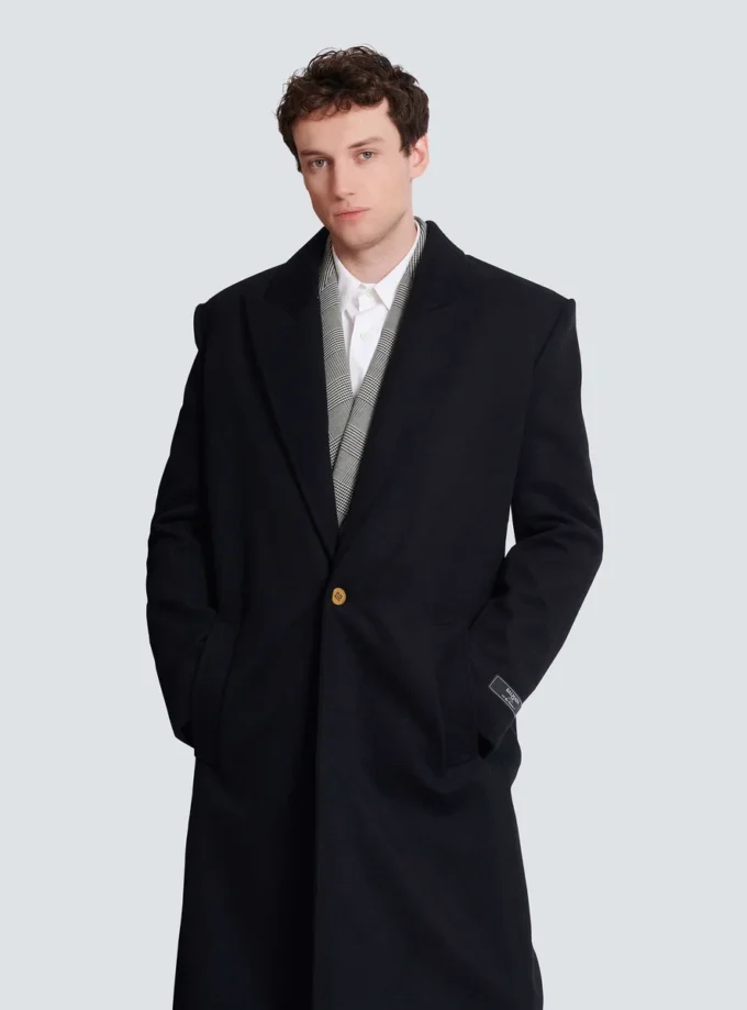 Oversized kappa i ull och kashmir