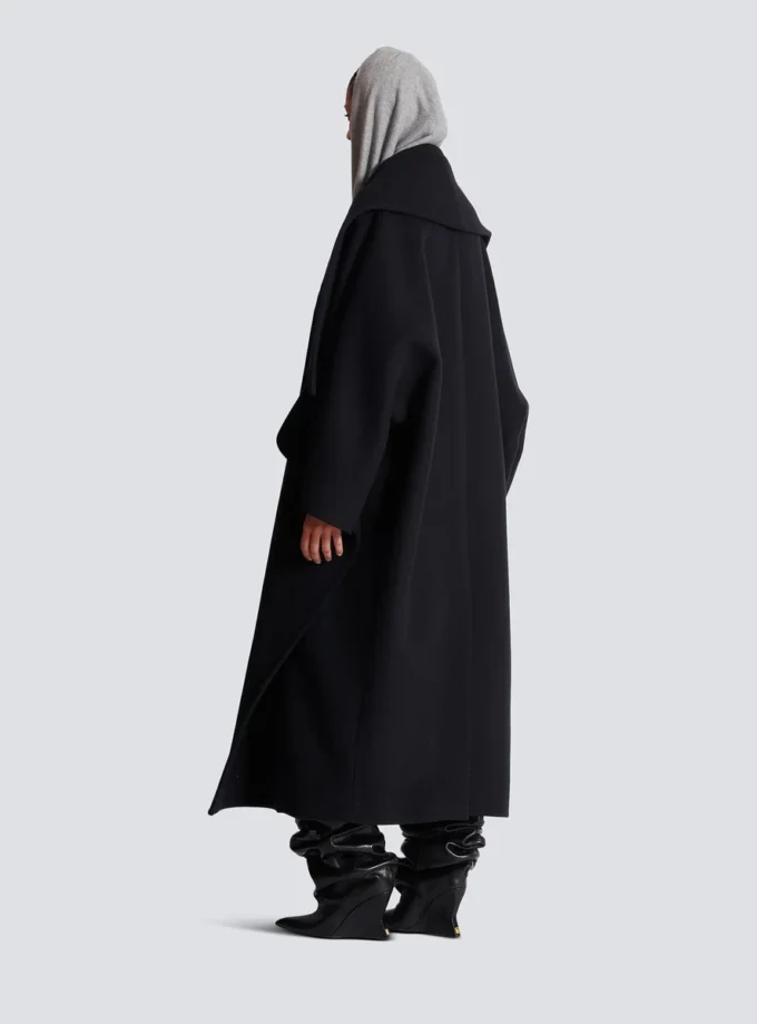 Oversized kappkrage i ull