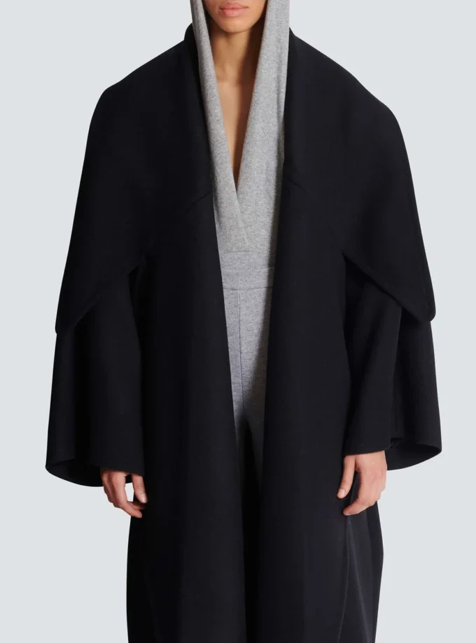 Oversized kappkrage i ull