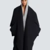 Oversized kappkrage i ull