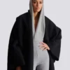 Oversized kappkrage i ull