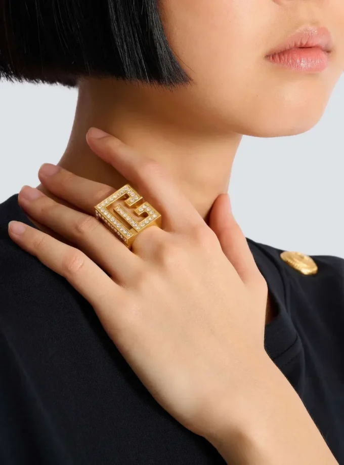 PB 3D-ring med strass