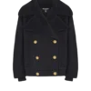 Pea coat i ull med 4 knappar Pea coat i ull med 4 knappar