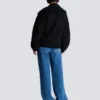 Pea coat i ull med 4 knappar Pea coat i ull med 4 knappar