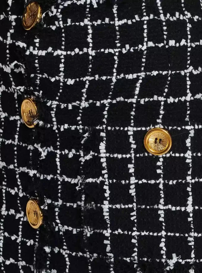 Pencilkjol i tweed med knappar Pencilkjol i tweed med knappar