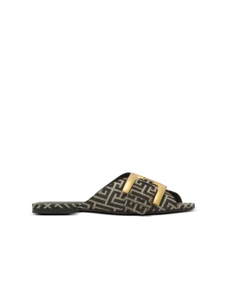 Platta sandaler Anthem i jacquard med monogram