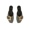 Platta sandaler Anthem i jacquard med monogram