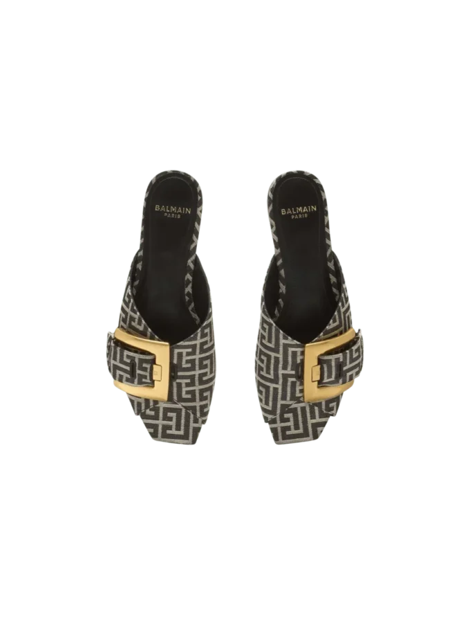 Platta sandaler Anthem i jacquard med monogram