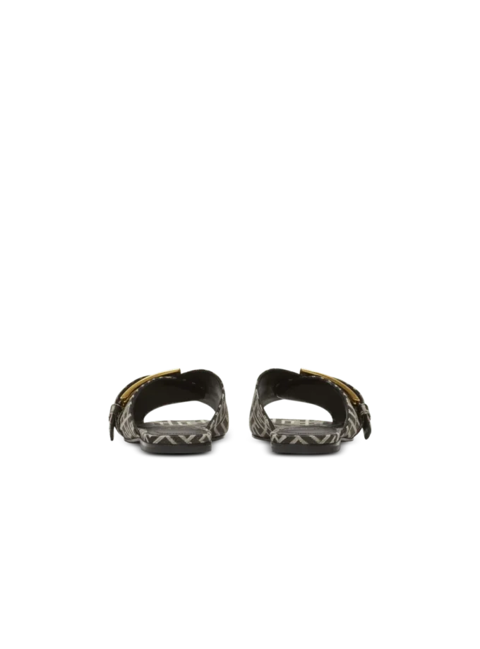 Platta sandaler Anthem i jacquard med monogram