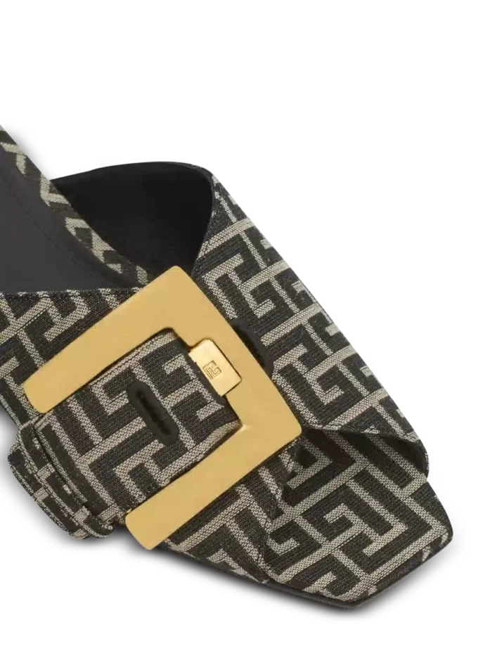 Platta sandaler Anthem i jacquard med monogram