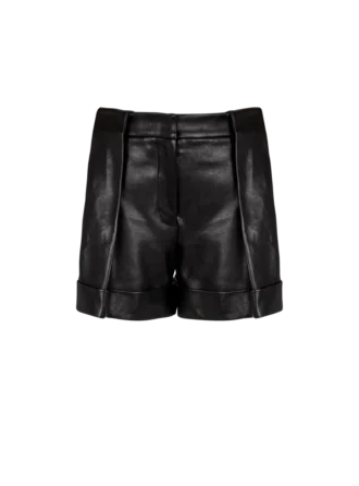 Plisserade shorts i lammskinn Plisserade shorts i lammskinn
