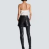 Plisserade shorts i lammskinn Plisserade shorts i lammskinn