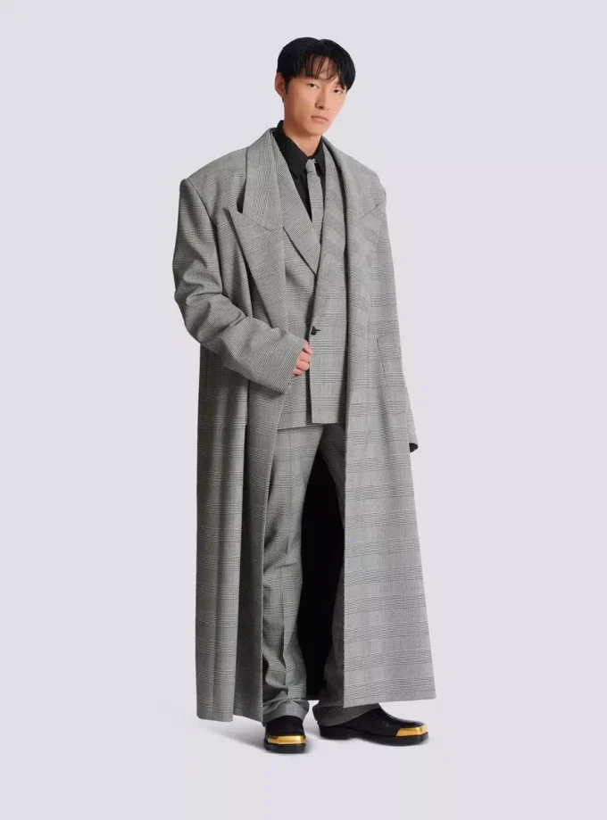 Prince of Wales-kavaj med 2 knappar Prince of Wales-kavaj med 2 knappar