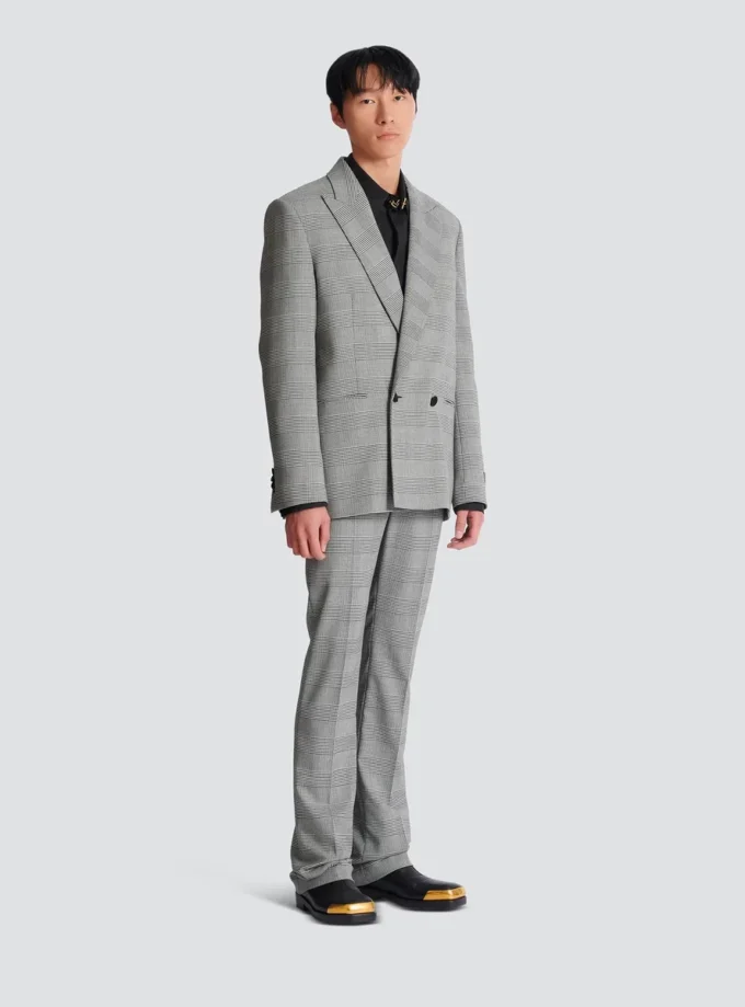 Prince of Wales-kavaj med 2 knappar Prince of Wales-kavaj med 2 knappar