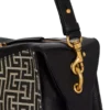 Pulse axelväska i monogramjacquard och kalvskinn