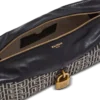 Pulse axelväska i monogramjacquard och kalvskinn
