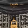 Pulse axelväska i monogramjacquard och kalvskinn