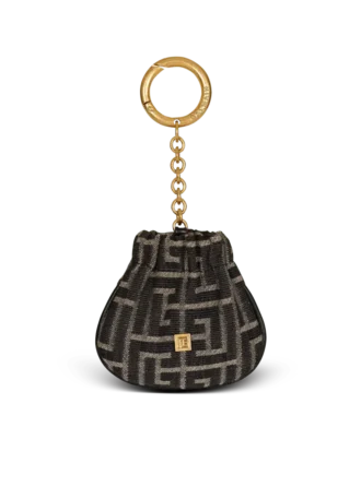 Pulse monogram jacquard nyckelring