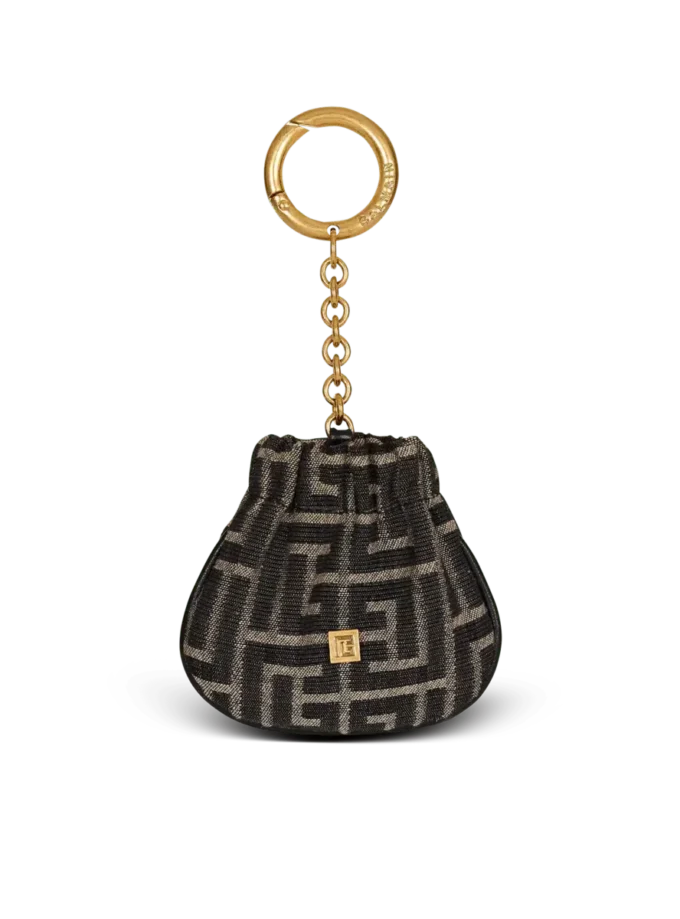 Pulse monogram jacquard nyckelring