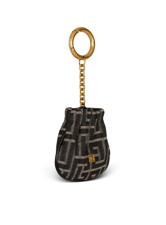 Pulse monogram jacquard nyckelring