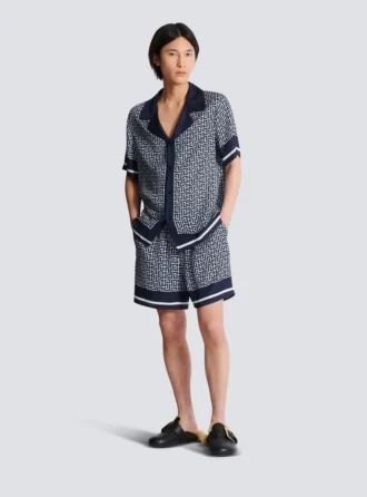 Pyjamas skjorta med monogram