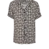 Pyjamas skjorta med monogramtryck Pyjamas skjorta med monogramtryck