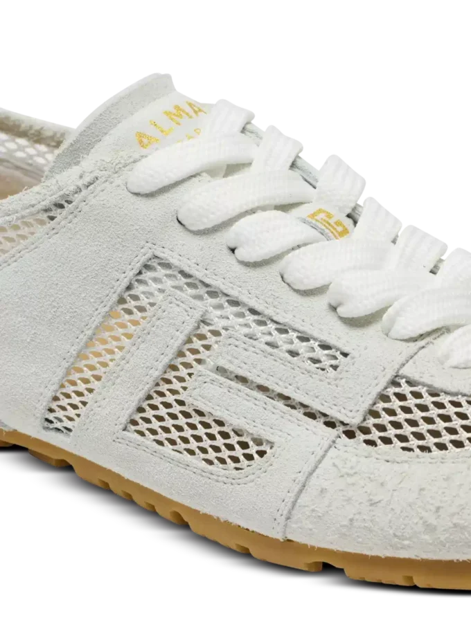 Racer 45-träningsskor i kalvskinn, mocka och nylon