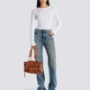 Raka jeans i blekt denim Raka jeans i blekt denim