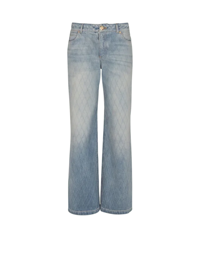 Raka jeans i diamantmönster Raka jeans i diamantmönster