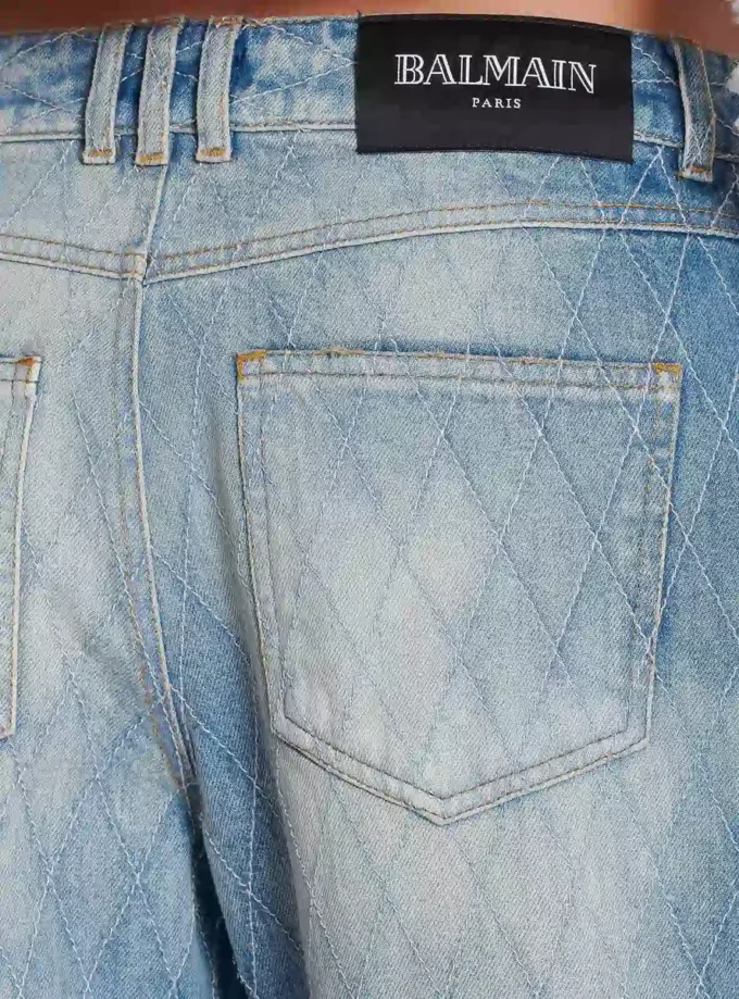 Raka jeans i diamantmönster Raka jeans i diamantmönster