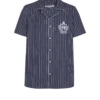 Randig pyjamas skjorta i poplin