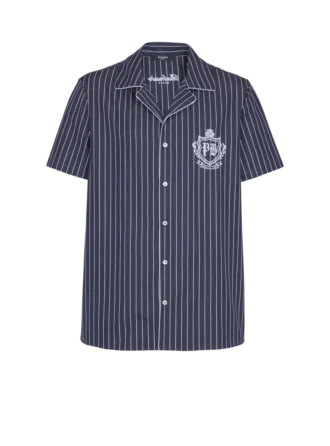 Randig pyjamas skjorta i poplin