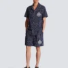 Randig pyjamas skjorta i poplin