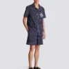 Randig pyjamas skjorta i poplin